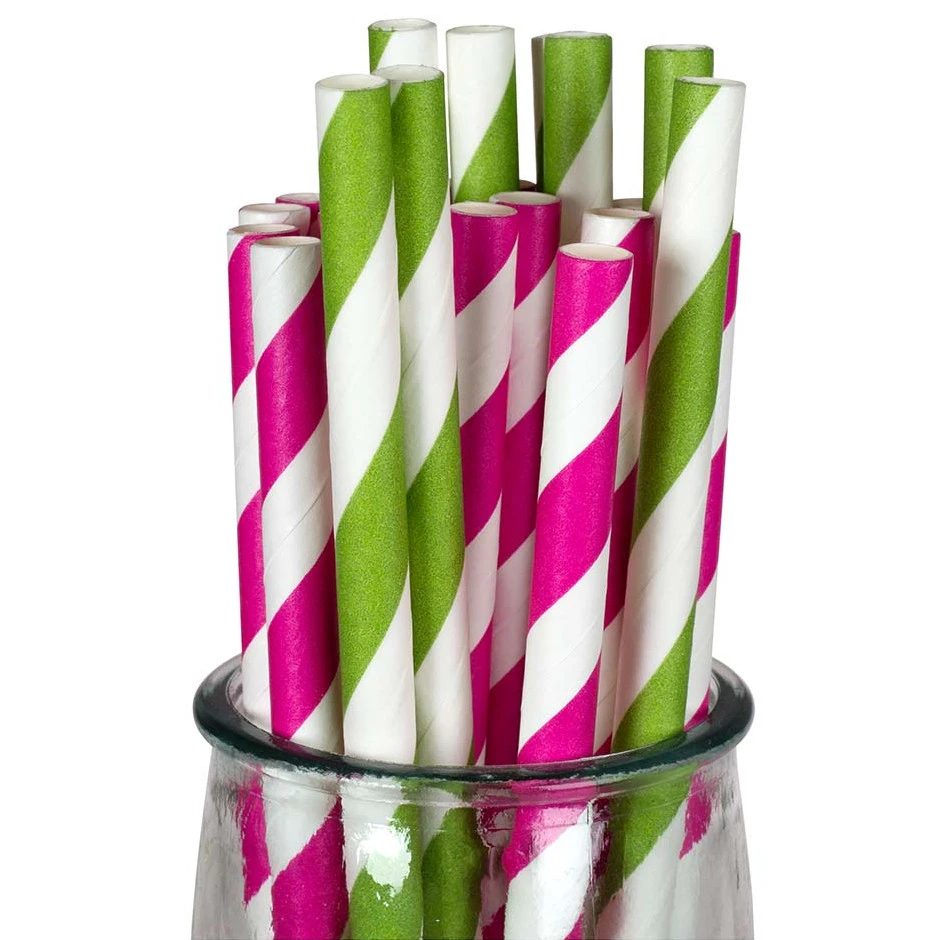 Paper straws 100% biodegradable