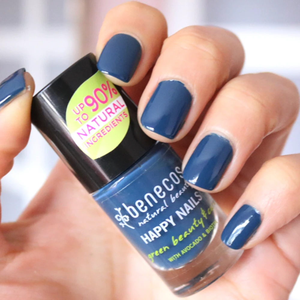 Happy Nails natural nail polish - Nordic blue