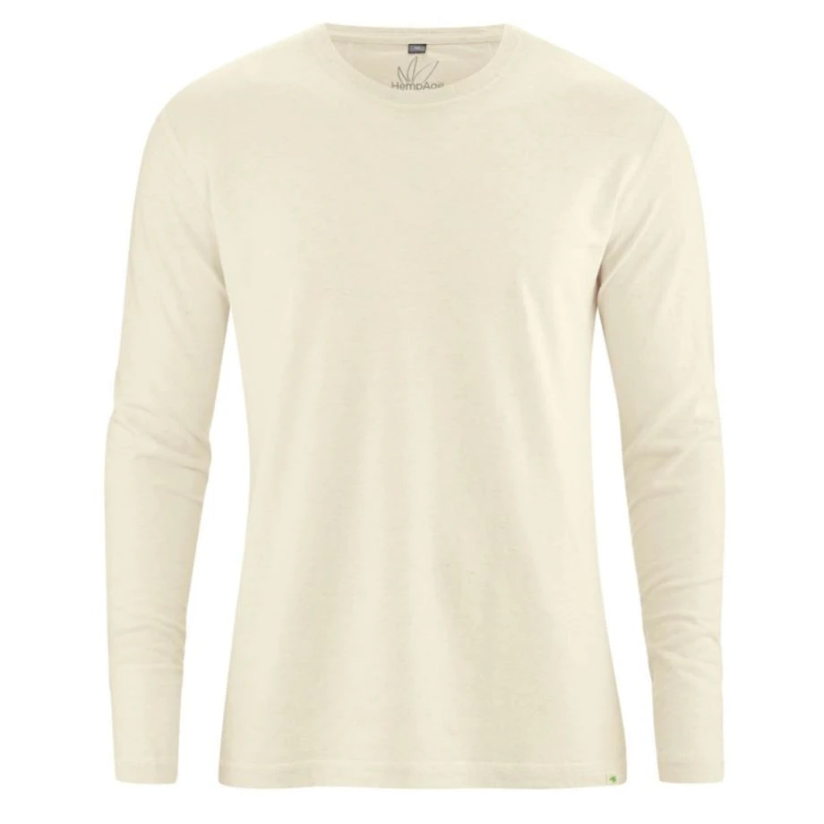Hemp Basic long sleeve shirt Natural White