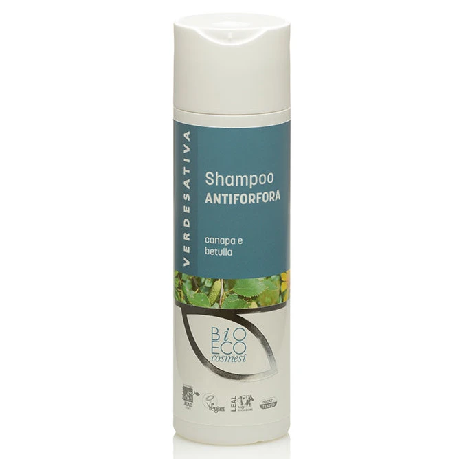 Anti-dandruff shampoo with hemp and birch