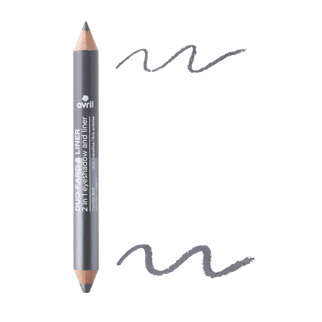 Duo eyeshadow and pencil Slate Gray / Organic Metal Gray