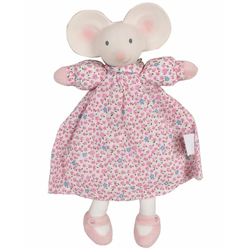 Doudou Meiya the Mouse in organic cotton and natural rubber