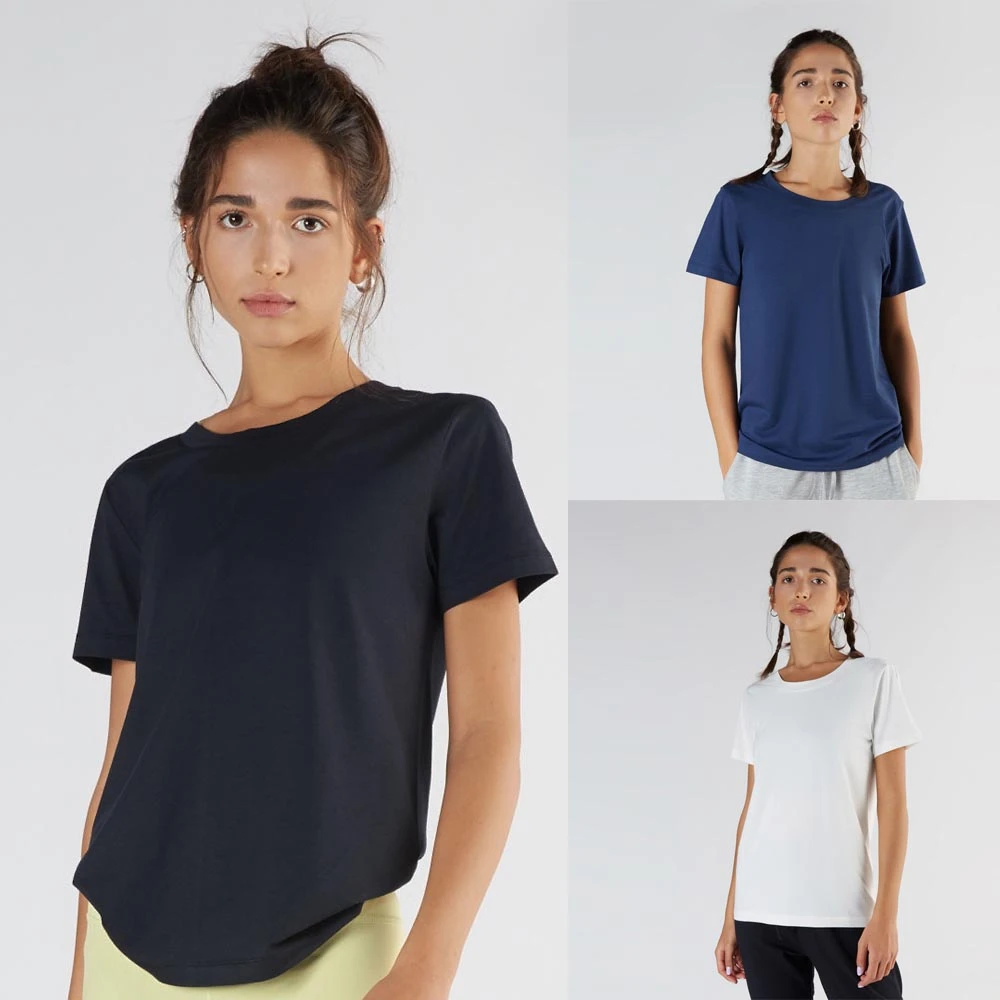 Sport Loose Fit T-shirt in Organic Cotton and Micromodal