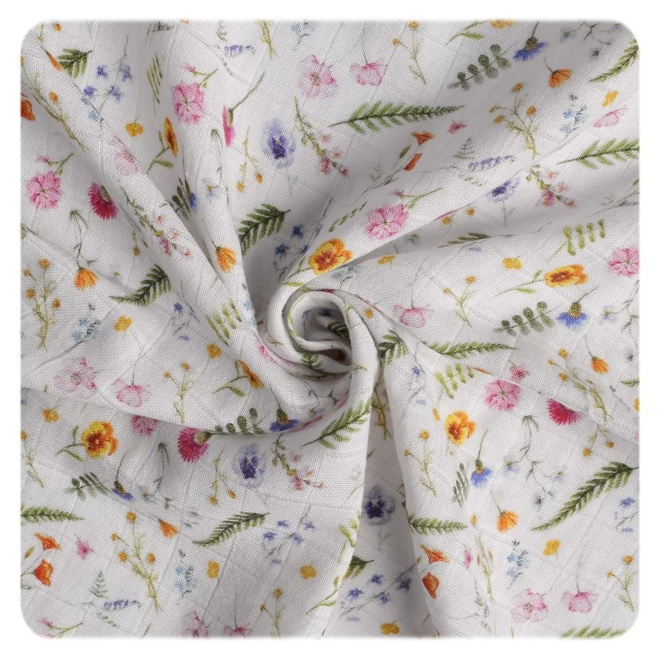 Muslin for wrapping in organic cotton Summer Meadow_76055