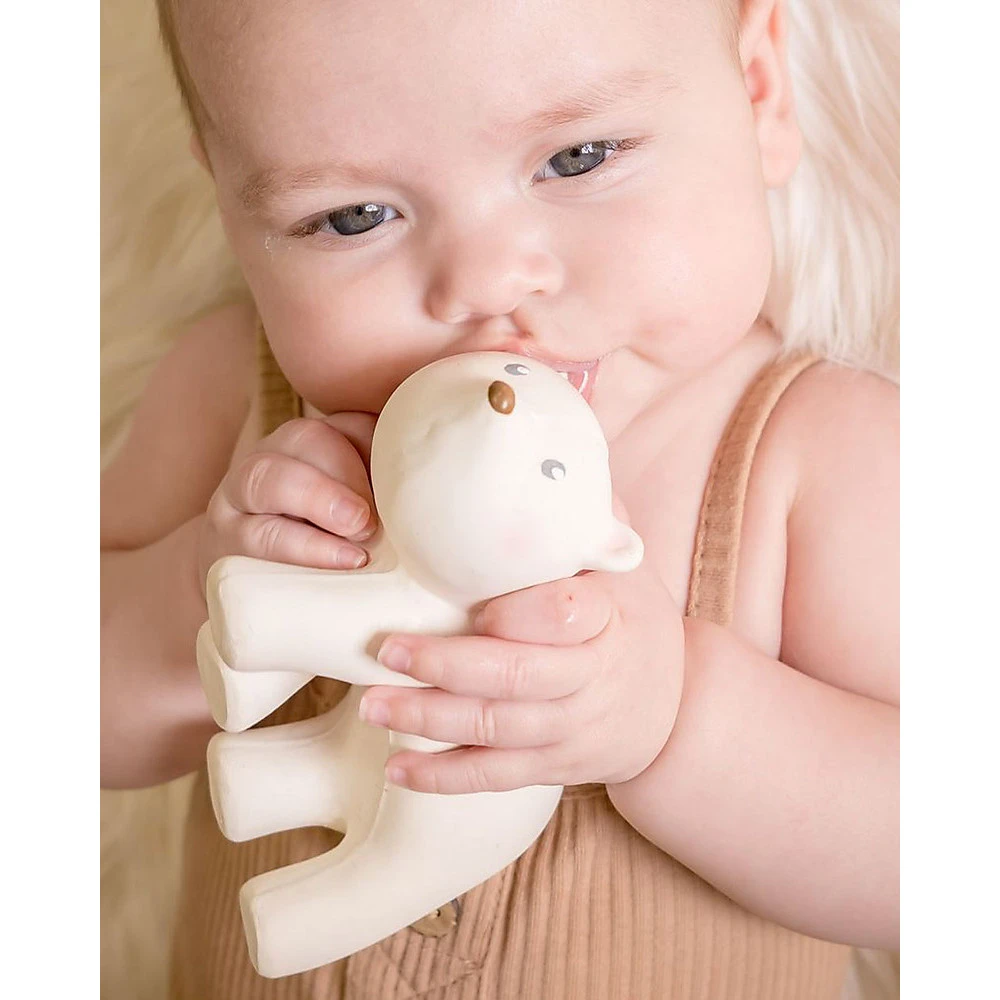 Polar Bear toy in 100% certified natural rubber