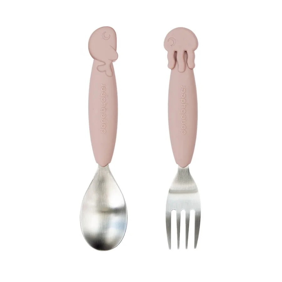 Easy grip cutlery set YummyPlus - 2pc