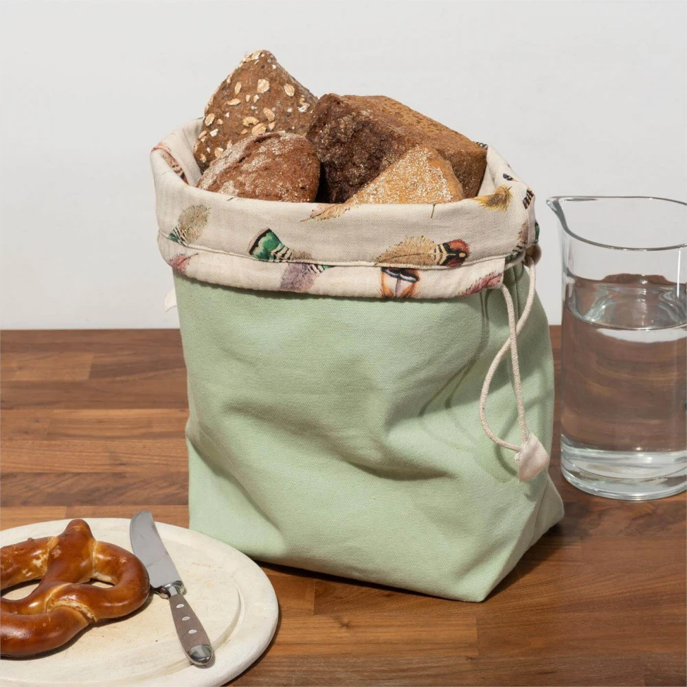 Bread bag in organic cotton