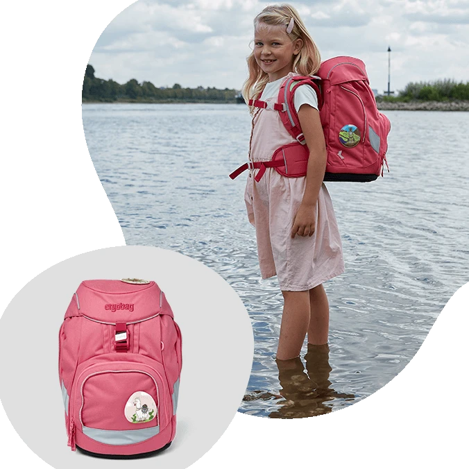 ECO HERO Lamas ergonomic backpack Sustainable for primary school