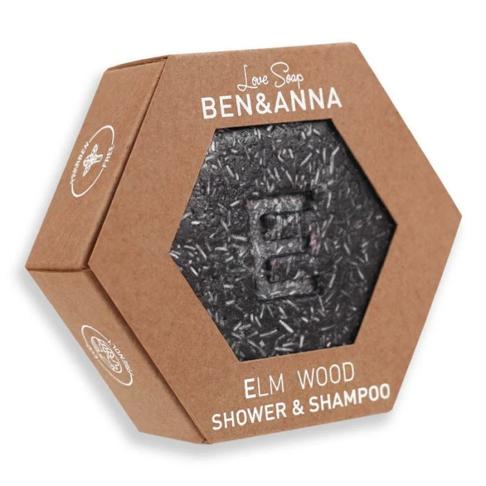 Solid Shower Shampoo Elm Wood Bio Vegan Zero Waste