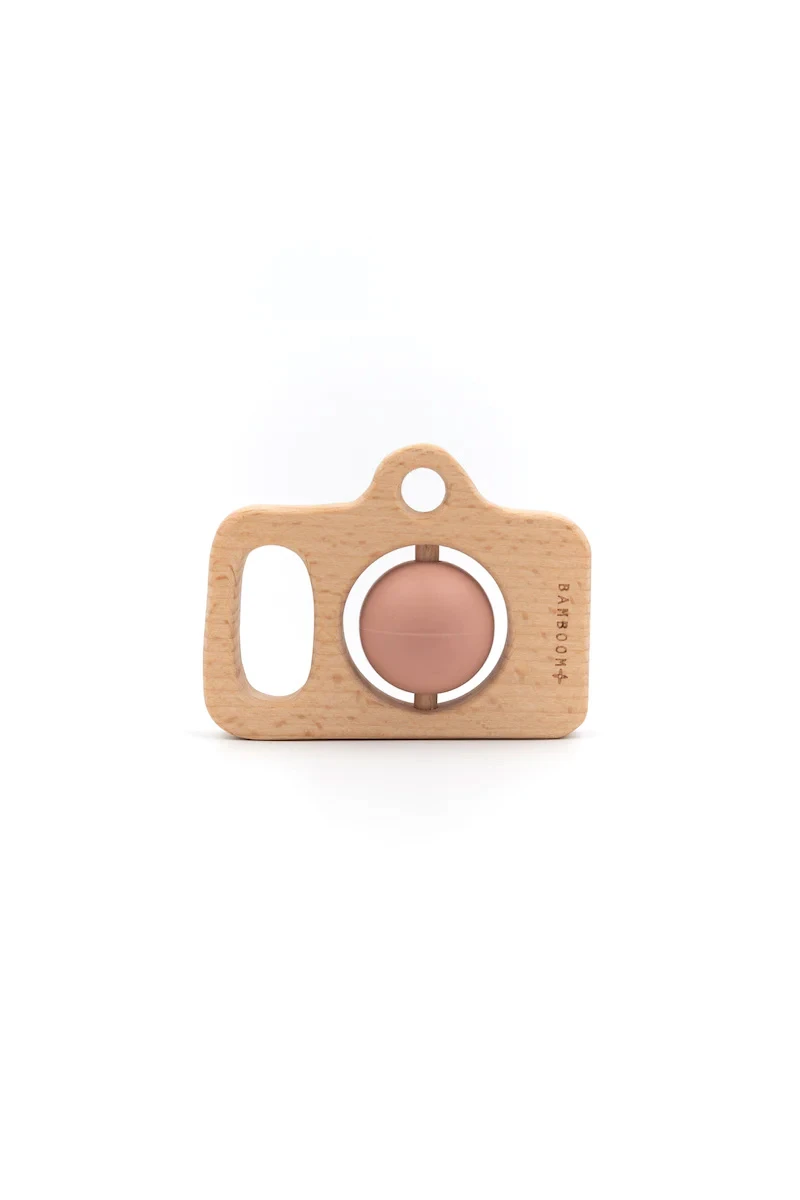 Toy Car in Wood and Silicone - pink_96765