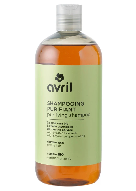 Avril purifying shampoo for oily hair 500 ml Organic with Aloe