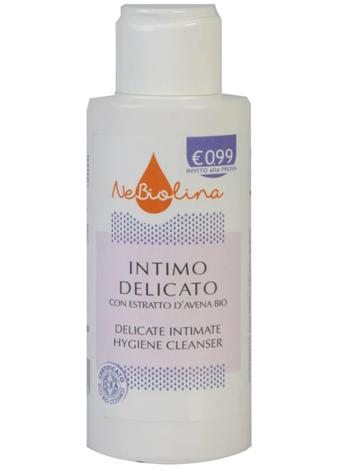 Intimate hygiene cleanser with organic oat