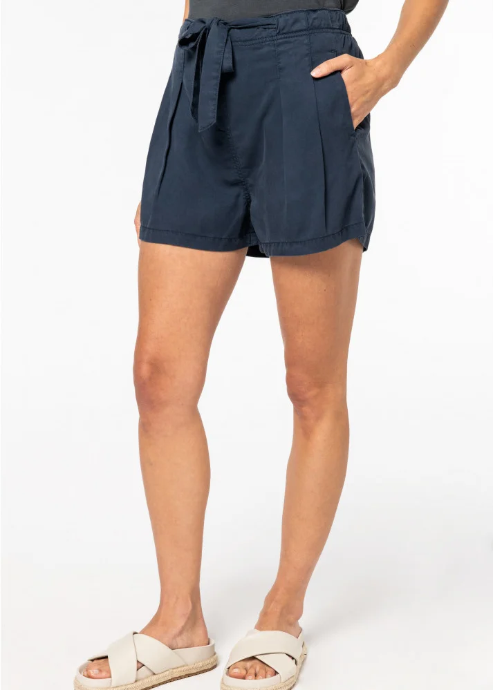 Diana shorts for women in Lyocell TENCEL™ - Navy