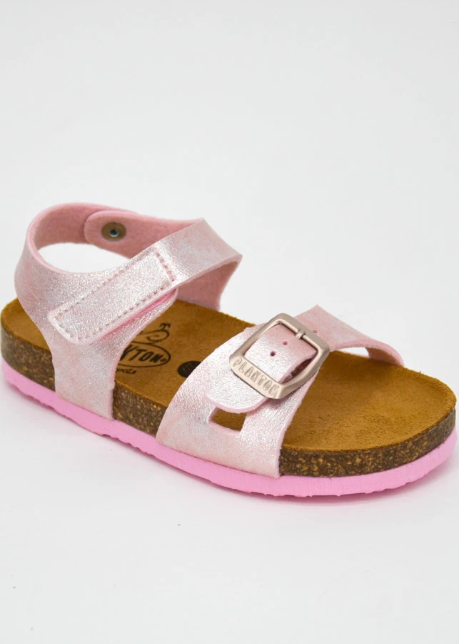 Select Lumier ergonomic sandals for girls in cork and natural leather