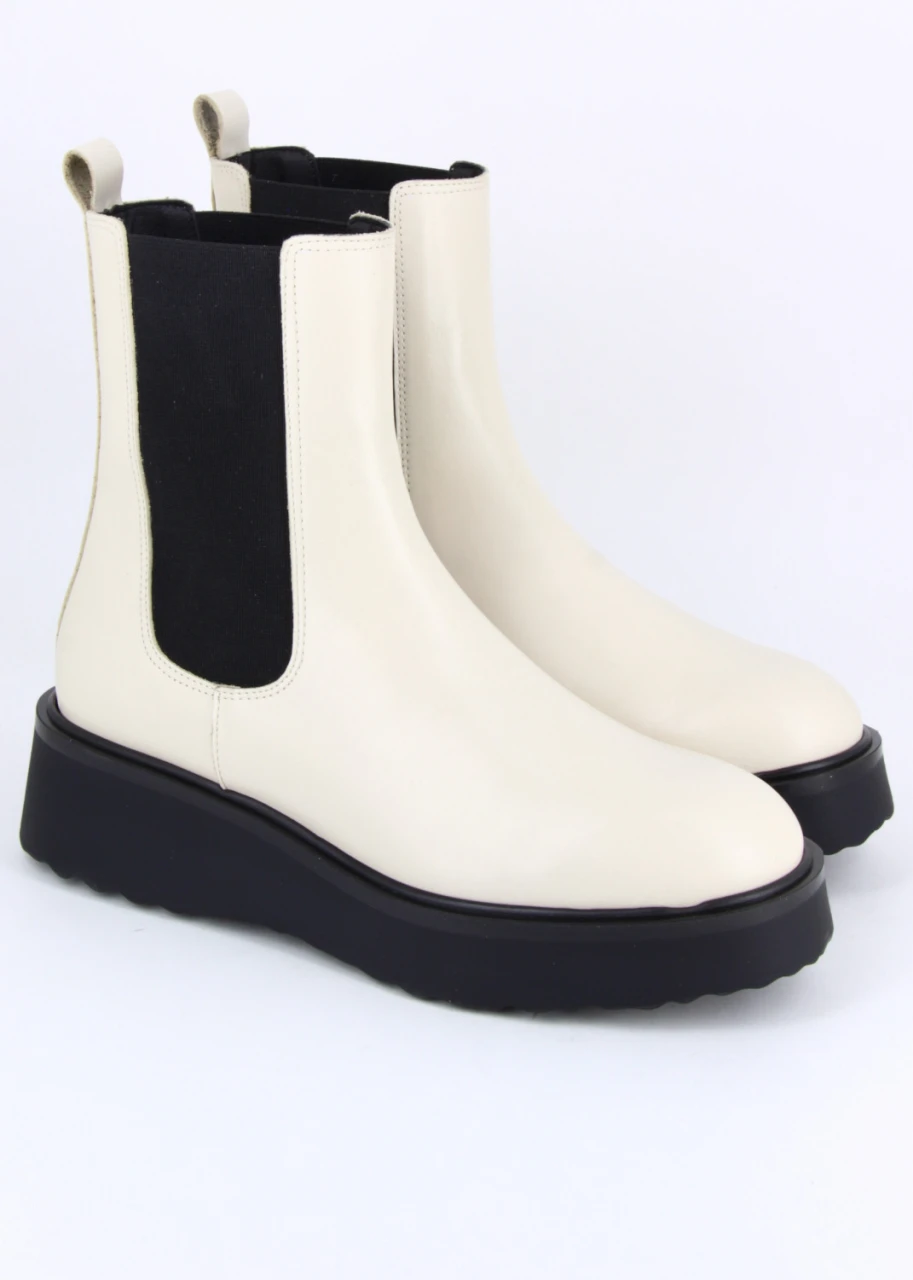 Kappa White women's boot made of natural leather