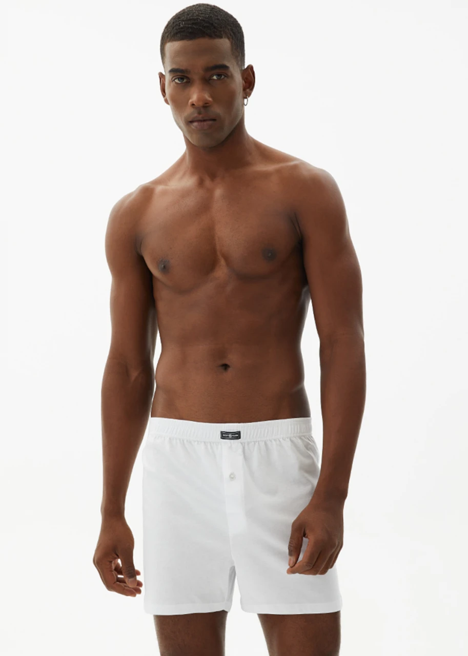 Marco White 2 pcs men's boxer shorts in organic cotton