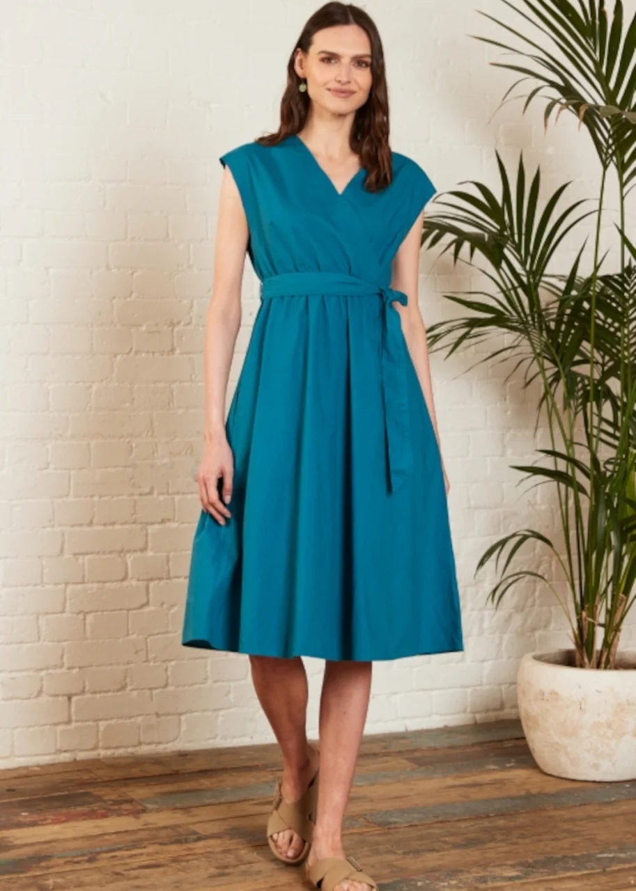 Women's Poplin dress in pure Fairtrade cotton