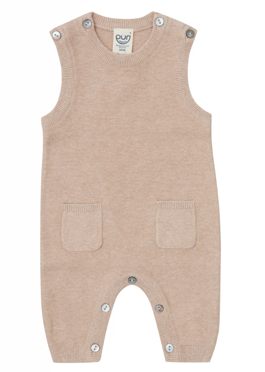 Sand baby rompers in Organic Cotton and linen