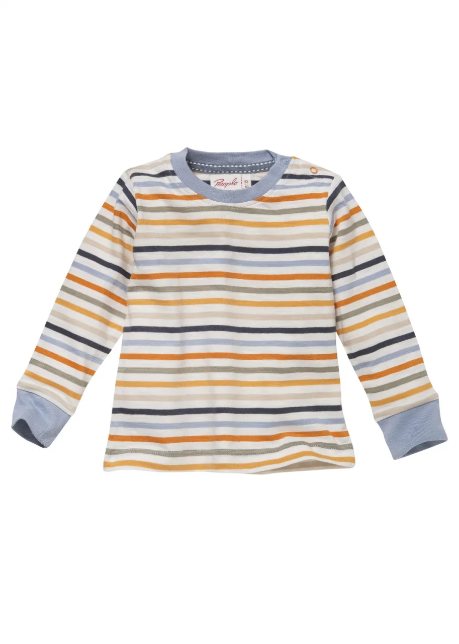 Children's striped jersey in pure organic cotton