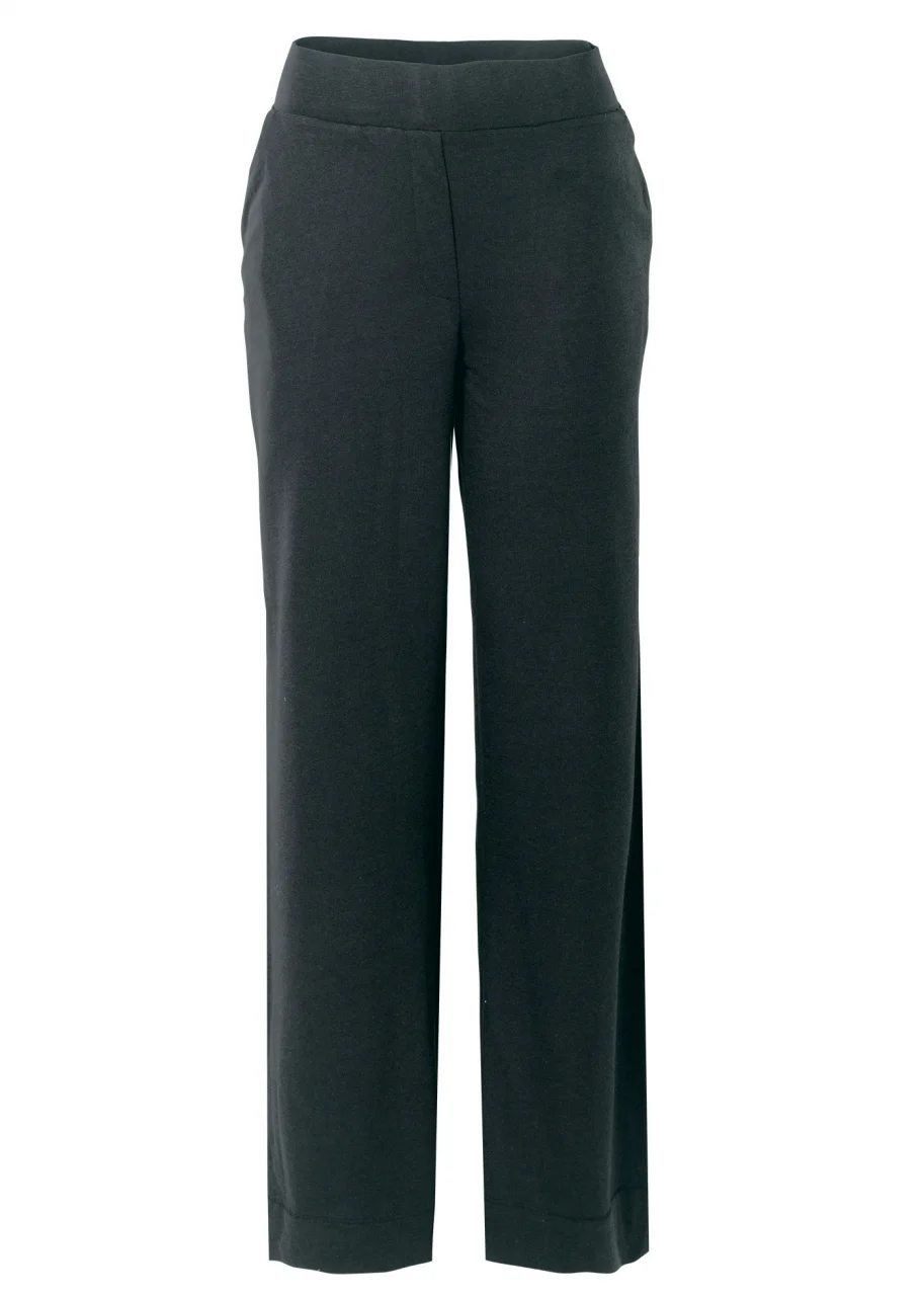 Women's black Relana trousers in natural cotton