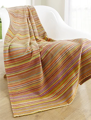 Striped plaid in organic cotton fleece_32691