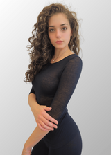 Maglia manica 3/4 Amelia in Modal Cashmere