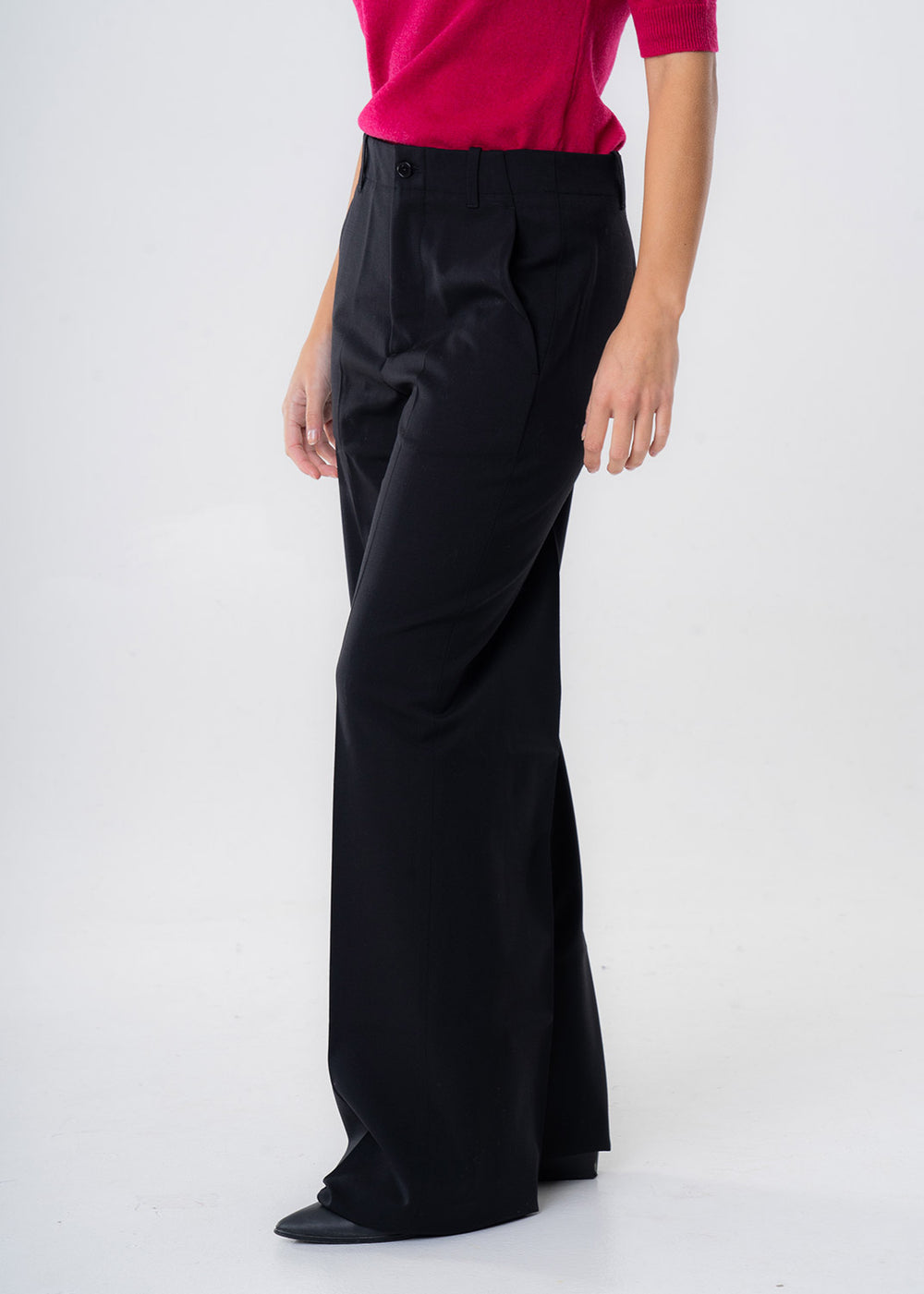 Pantalone Nero Estivo Donna Hairdresser Outfit Pantaloni Palazzo