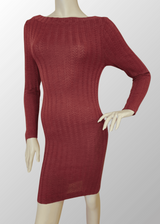 Abito corto jacquard Fabiana in Lana Seta