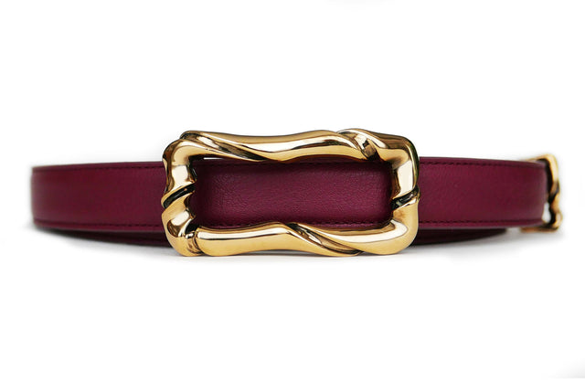 Cintura TRITTICO ORO ANTICO in pelle di vitello