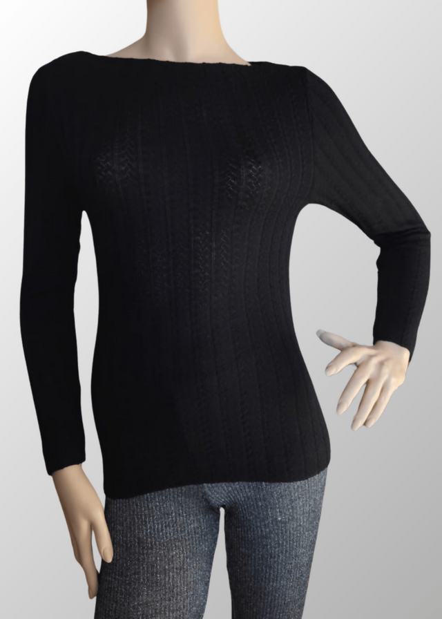 Maglia jacquard Renata in Lana Seta