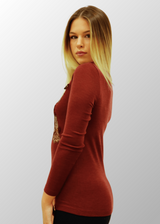 Maglia con ricamo floreale Ester in Lana Seta