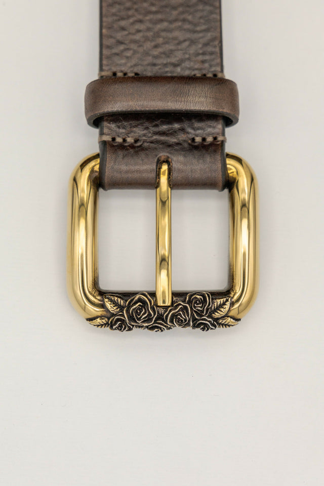 Cintura ROSE 40 ORO ANTICO in vacchetta a concia vegetale