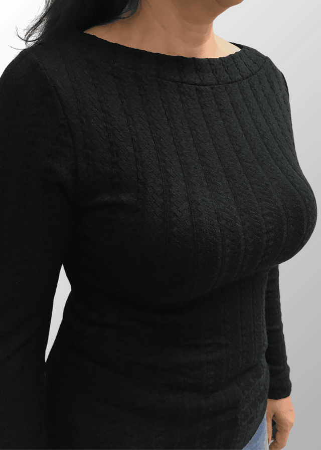 Maglia jacquard Renata in Lana Seta