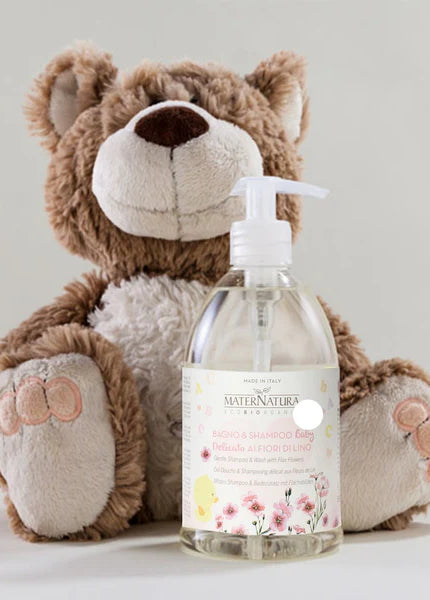 Bagno&shampoo BABY delicato ai Fiori di Lino 500ml