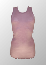 Eva wide shoulder tank top in pure wool 