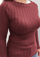 Maglia jacquard Renata in Lana Seta