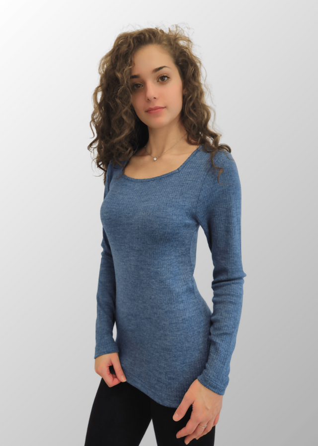 Maglia manica lunga Molly in Modal Lana Cashmere