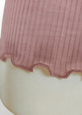 Eva wide shoulder tank top in pure wool 