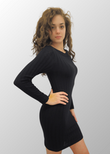 Abito corto jacquard Fabiana in Lana Seta