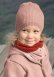 Cappello bambini Disana in lana merino biologica - Rosa