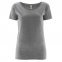 T-shirt donna basica in puro cotone biologico - Grigio Melange
