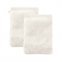 Manopola da bagno in cotone biologico - 2 pezzi - Bianco