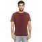 T-shirt unisex stone washed in puro cotone biologico - Bordeaux