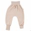 Pantaloni Crawlers in cotone biologico felpato per neonati e bambini - Beige