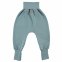 Pantaloni Crawlers in cotone biologico felpato per neonati e bambini - Azzurro polvere
