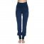 Pantalone Yoga con tasche in cotone biologico - Blu