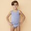 Canottiera bambini Melange in 100% cotone biologico - Azzurro Melange