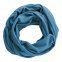 Sciarpa ad anello in canapa e cotone biologico - Blu chiaro