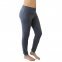 Pantaloni Yoga Schlichten in cotone biologico - Blu melange
