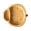 Piatto Coccinella in legno di Bamboo con ventosa - Rosso